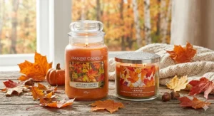 Scent throw performance comparison between Yankee Candle and Bath and Body Works in a large room.