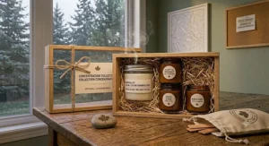A set of artisanal candles for concentration as a thoughtful gift.