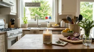 Effective kitchen odor remover candle / Bougie efficace pour รฉliminer les odeurs de cuisine