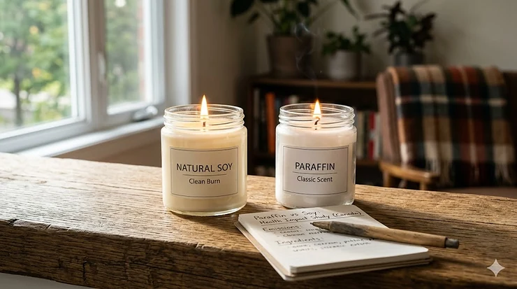 Soy vs paraffin candles health comparison for Canadian homes paraffin vs soy candles health