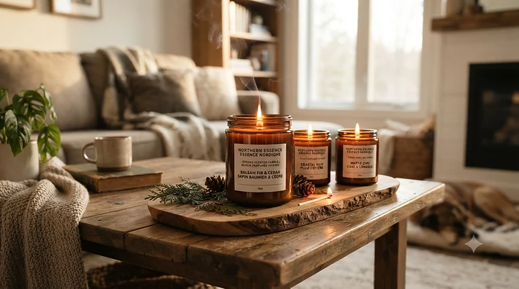 Premium strong scented candles for home fragrance.