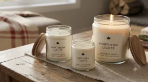 Minimalist best jar candles styling for a modern Canadian apartment.