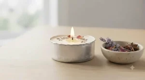 Selection of aromatic long burning tea lights for relaxation.