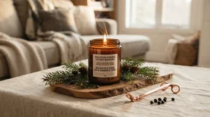 Eco-friendly soy wax strong scented candles.