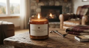 Refreshing pine forest scented candle with a 50-hour burn, bringing the scent of the Canadian wilderness indoors.